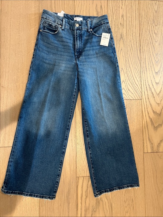 Good American Denim - Good American Medium Wash High-Rise Wide Leg Jeans